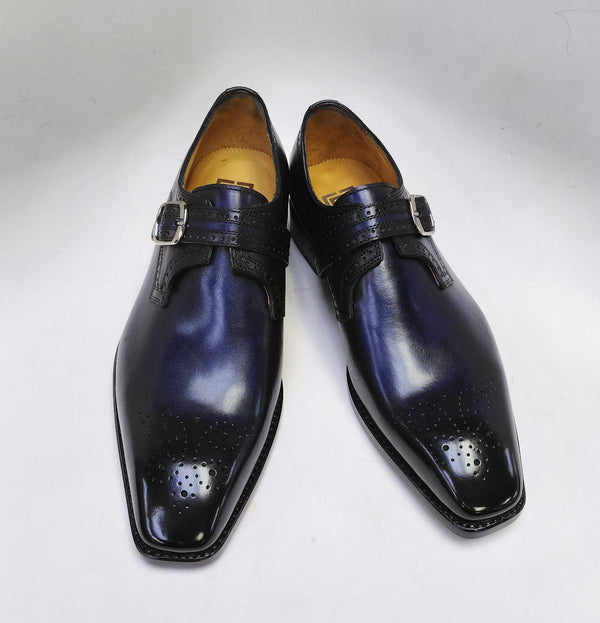 Ugo Vasare New Eric Leather Monkstrap - Blue