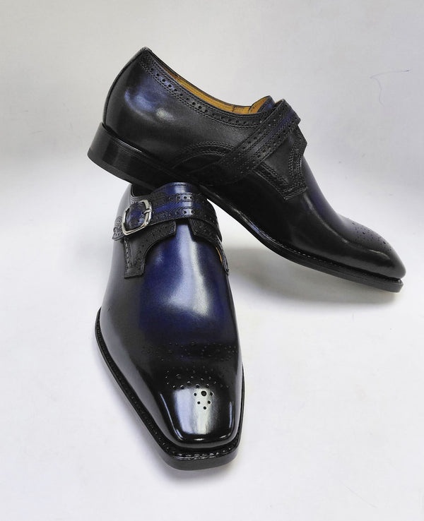 Ugo Vasare New Eric Leather Monkstrap - Blue