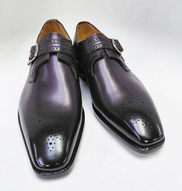Ugo Vasare New Eric Leather Monkstrap - Purple