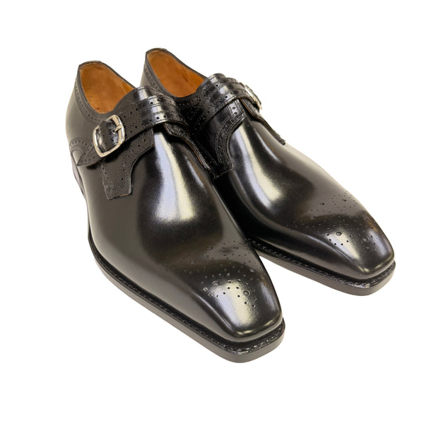 Ugo Vasare New Eric Leather Monkstrap - Black
