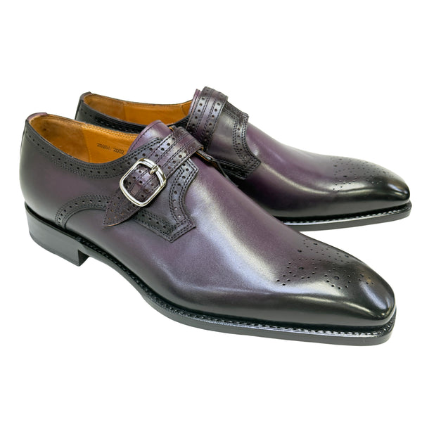 Ugo Vasare New Eric Leather Monkstrap - Purple