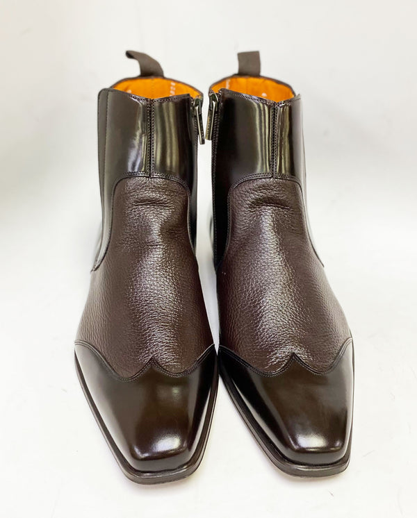 Mezlan Deerskin Boot - Brown
