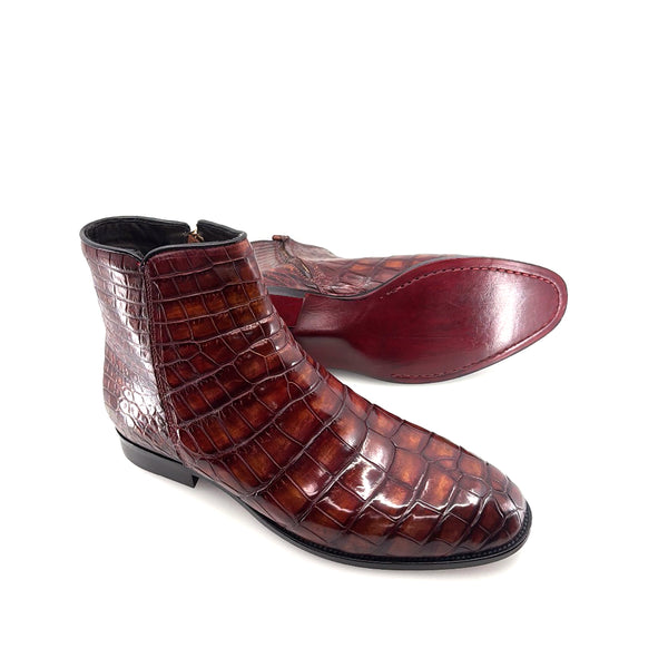 Maurice Custom Alligator Horse Heels Collab With Mr.Maximoff - Magma