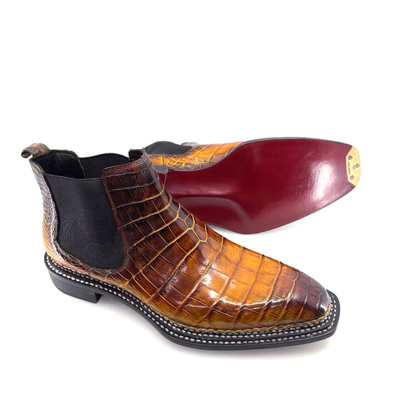 Maurice Custom Alligator Boot Collab with Mr. Maximoff - Carmel