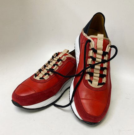 Mezlan Shoes Leather Sneaker - Red/Multi