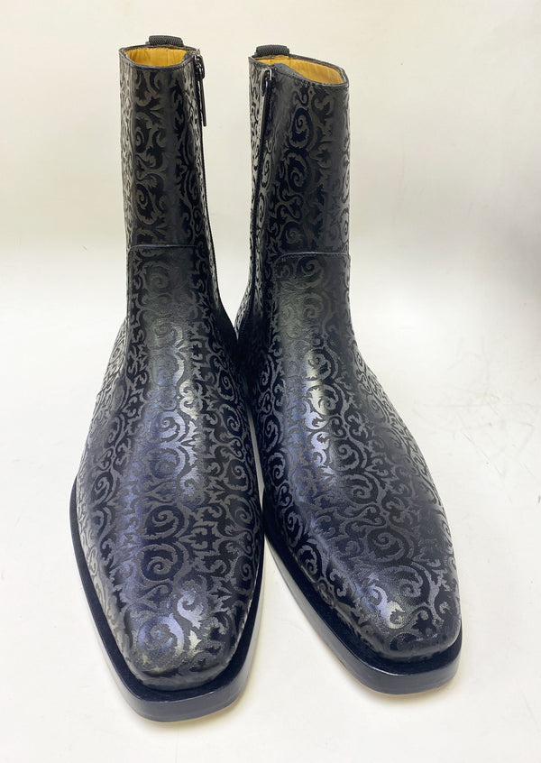 Mezlan Calfskin Boot - Black