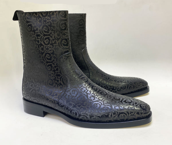 Mezlan Calfskin Boot - Black