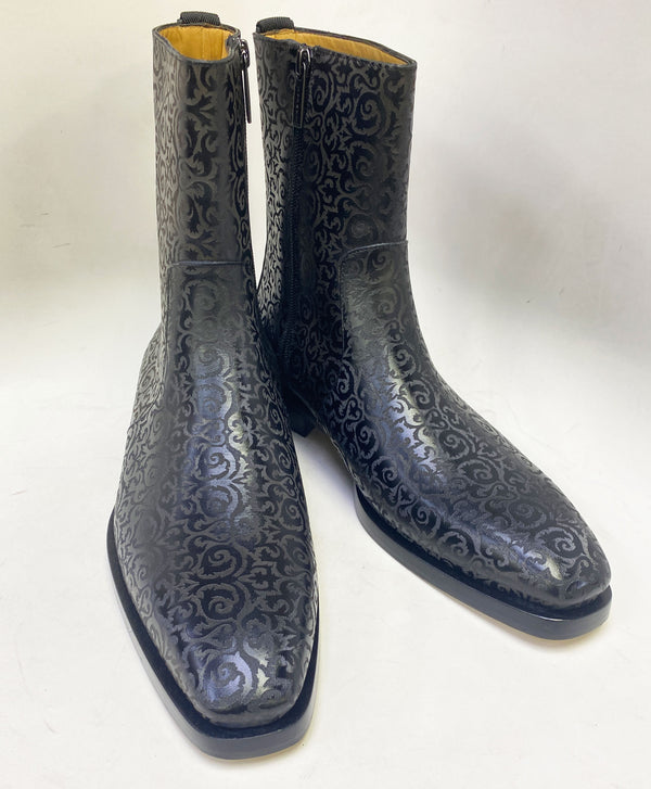 Mezlan Calfskin Boot - Black
