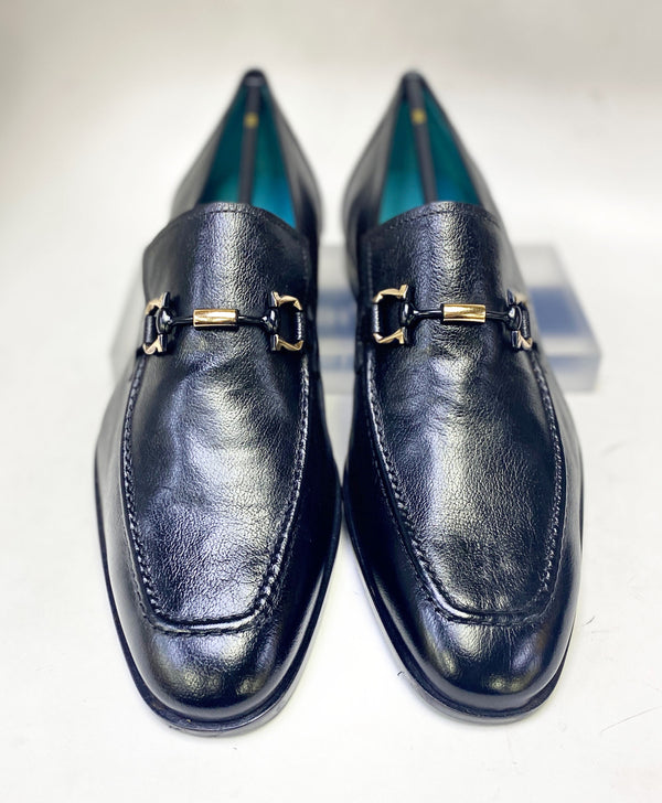 Mezlan Rios Calfskin Loafer - Black