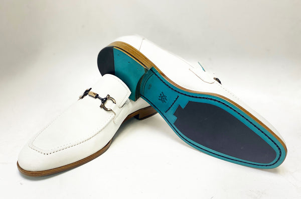 Mezlan Rios Calfskin Loafer - White