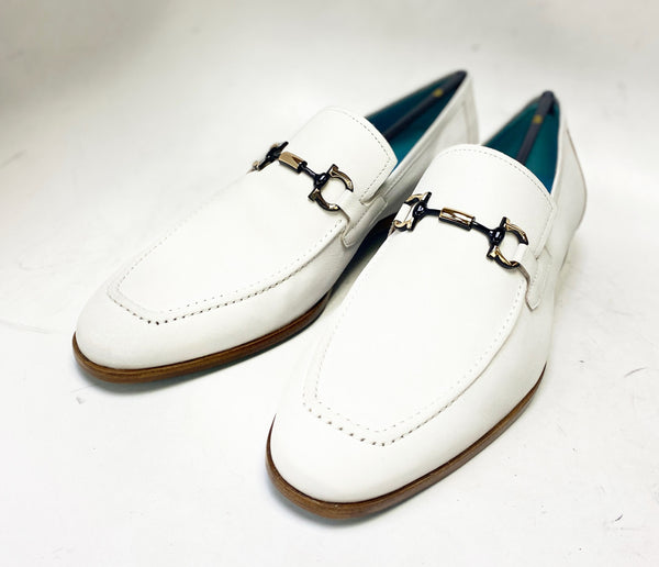 Mezlan Rios Calfskin Loafer - White