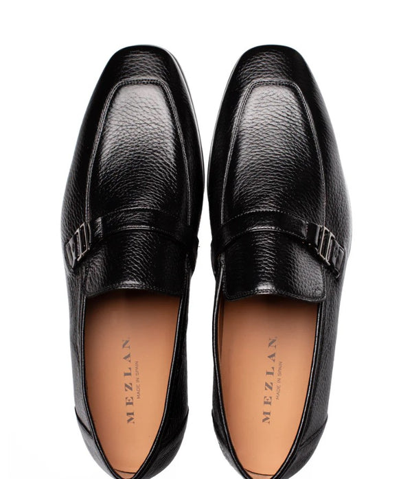 Mezlan Alarcón Deerskin Loafer - Black