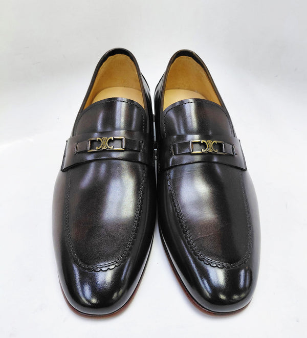 Maurice Leather Bit Loafer - Chocolate