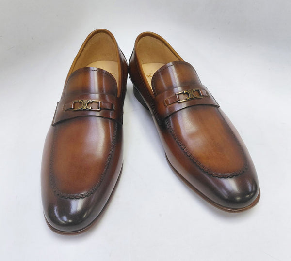 Maurice Leather Bit Loafer - Whiskey