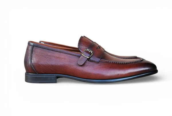 Carrucci Grant Leather Loafer - Whiskey