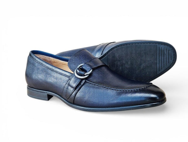 Carrucci Double D Leather Loafer - Black