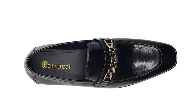 C&E Shoes Leather Loafer - Black