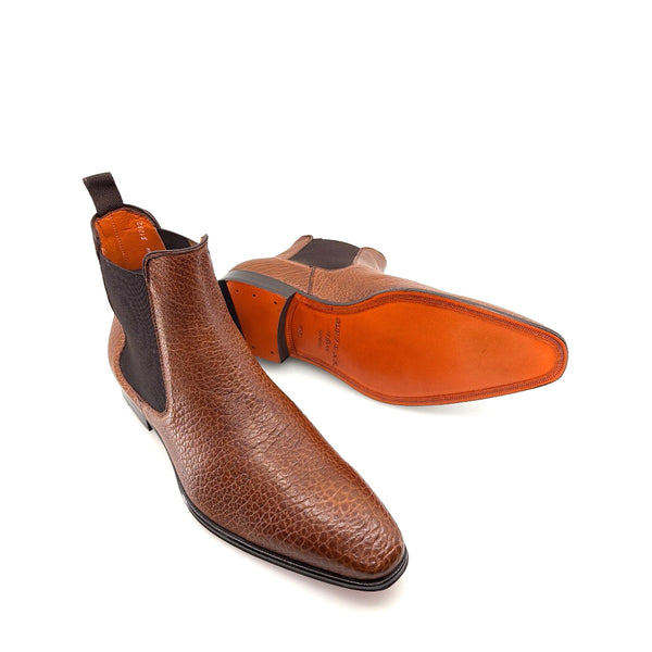 Mezlan Lambskin Slip-On Boot Tan