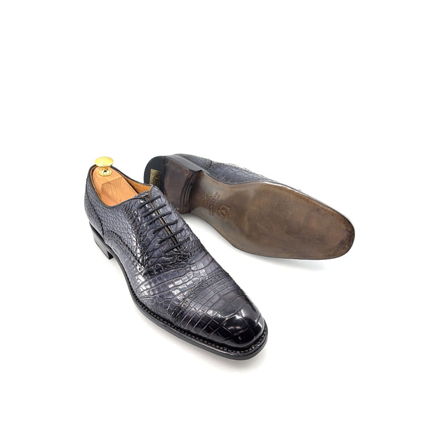 Ugo Vasare Alligator Oxford - Grey