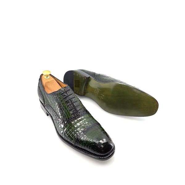 Ugo Vasare Alligator Oxford - Green