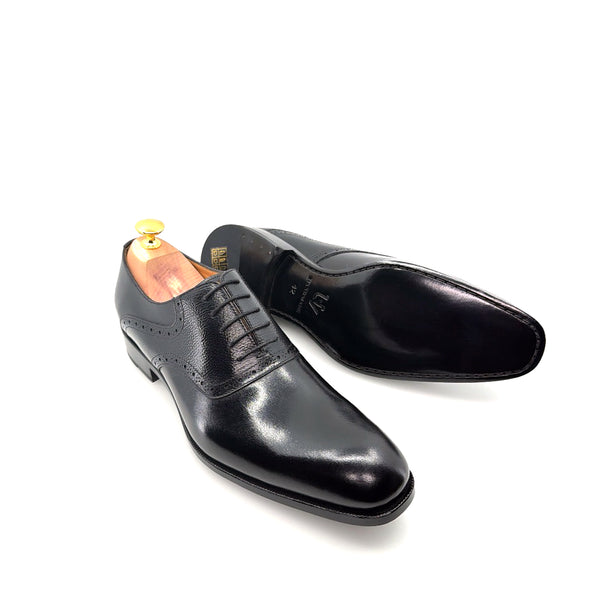 Ugo Vasare Leather Lace-Up Oxford - Black