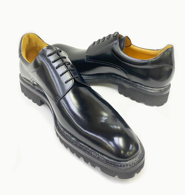 Ugo Vasare Mason Calfskin Oxford - Black