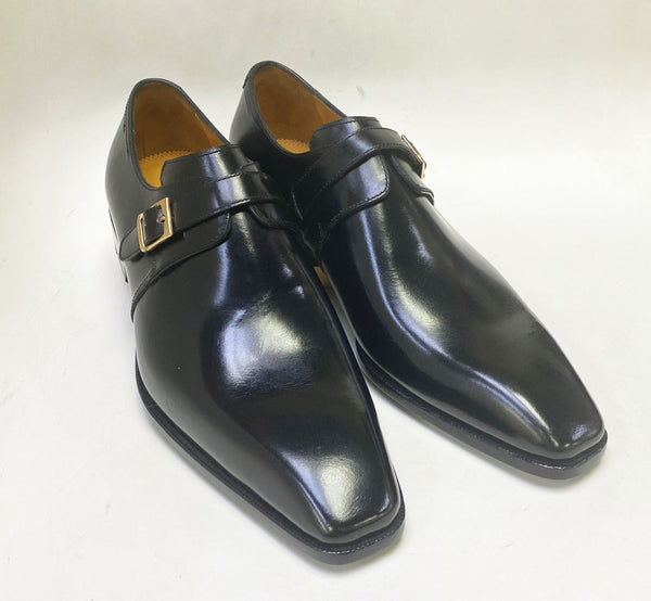 Ugo Vasare Calfskin Monkstrap - Black