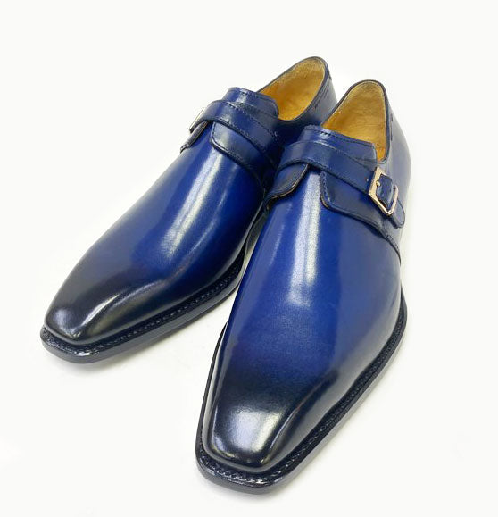 Ugo Vasare Calfskin Monkstrap - Navy