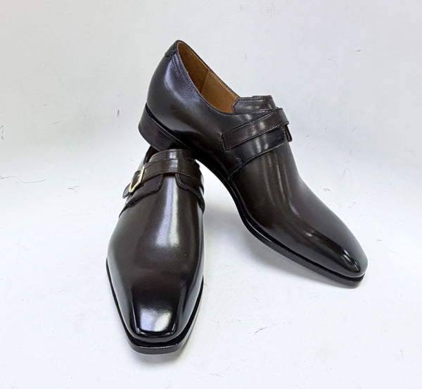 Ugo Vasare Calfskin Monkstrap - Brown