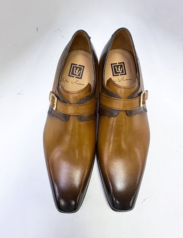 Ugo Vasare Calfskin Monkstrap - Caramel