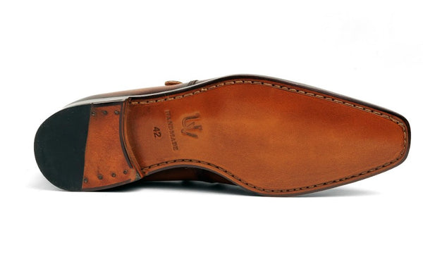 Ugo Vasare Calfskin Monkstrap - Caramel
