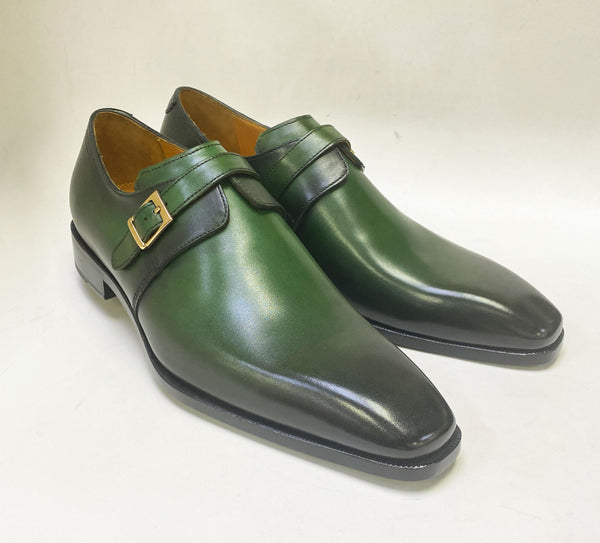 Ugo Vasare Calfskin Monkstrap - Green
