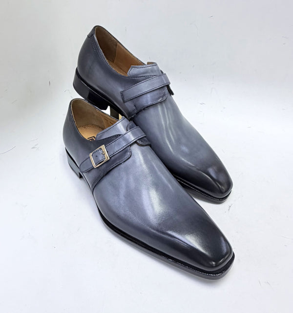 Ugo Vasare Calfskin Monkstrap - Grey
