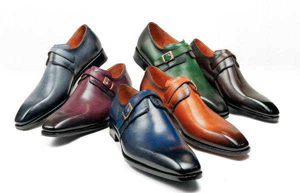 Ugo Vasare Calfskin Monkstrap - Grey