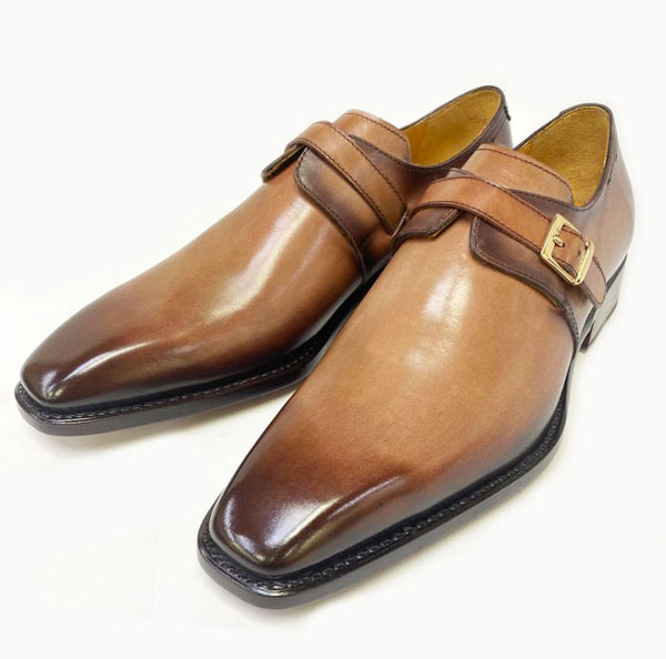 Ugo Vasare Calfskin Monkstrap - Walnut