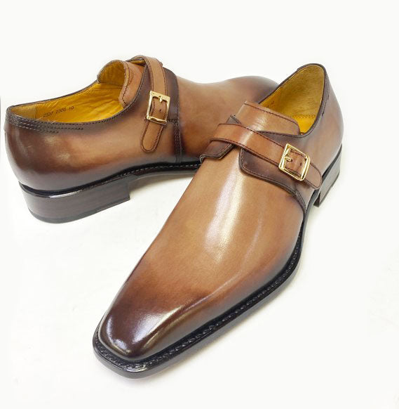 Ugo Vasare Calfskin Monkstrap - Walnut
