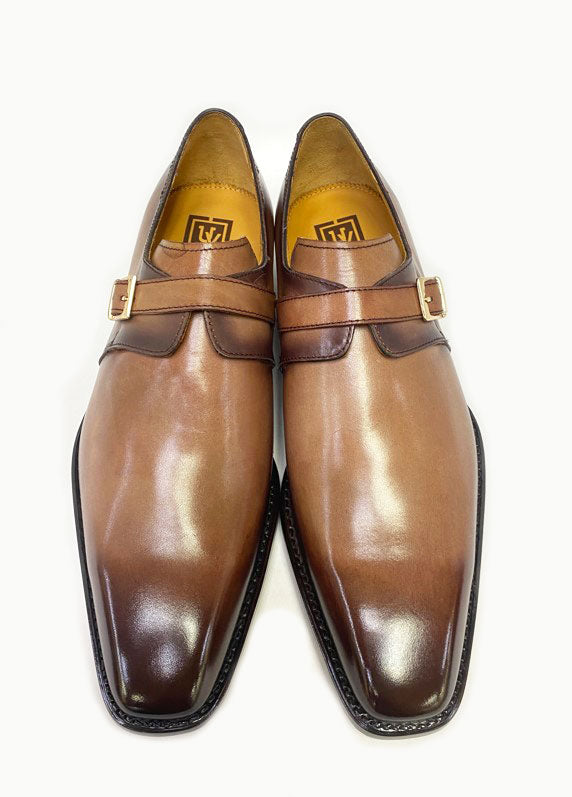 Ugo Vasare Calfskin Monkstrap - Walnut