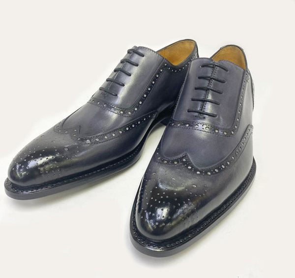 Ugo Vasare Wingtip Calfskin Oxford - Grey