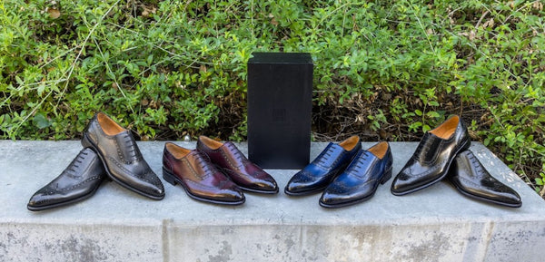 Ugo Vasare Wingtip Calfskin Oxford - Grey