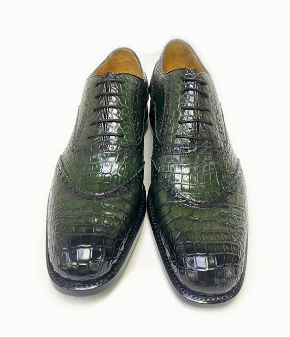 Ugo Vasare Alligator Oxford - Green