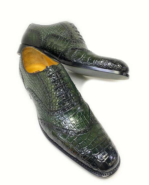 Ugo Vasare Alligator Oxford - Green
