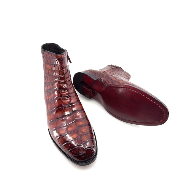 Maurice Custom Alligator Horse Heels Collab With Mr.Maximoff - Magma