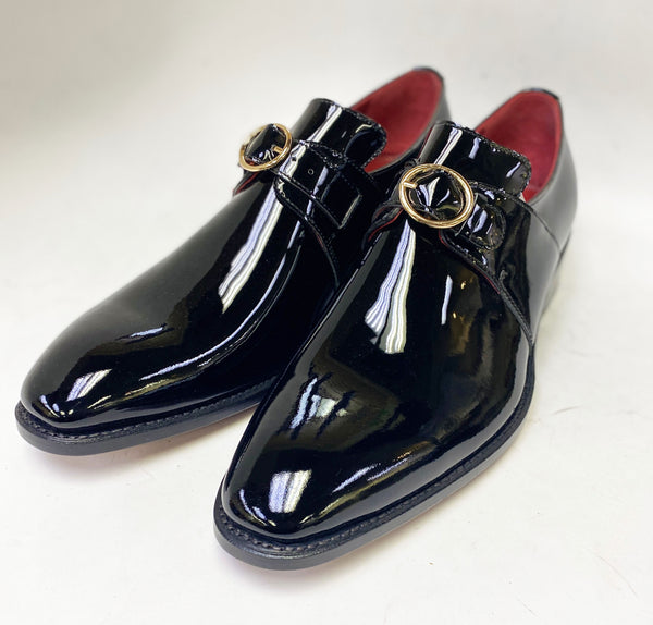 Ugo Vasare Patent Leather Slip-On - Black