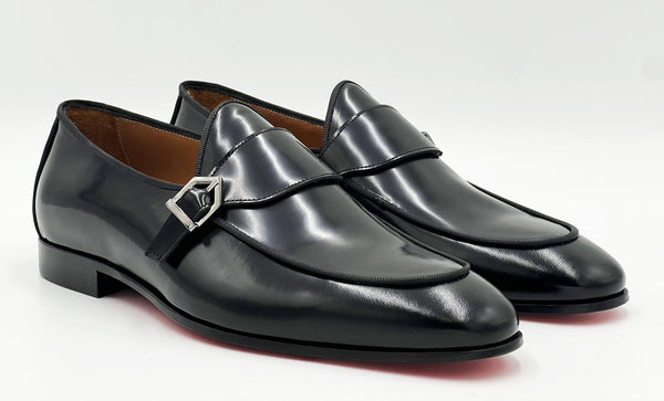 C Collection Leather Loafer - Black