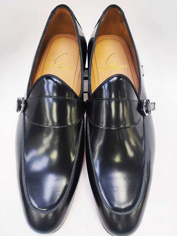 C Collection Leather Loafer - Black