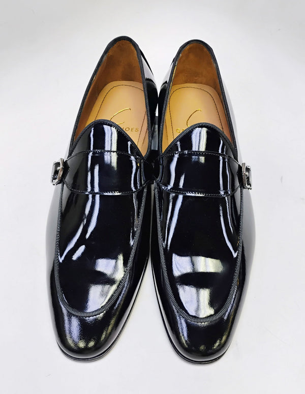 C Collection Patent Leather Loafer - Black
