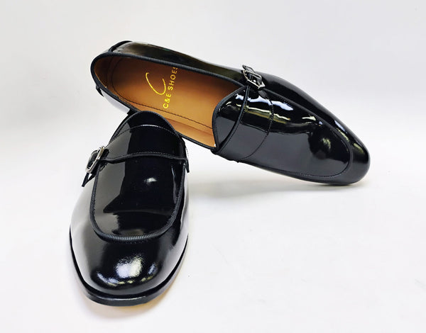 C Collection Patent Leather Loafer - Black