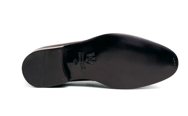 Ugo Vasare Cordovan Penny Loafer - Black