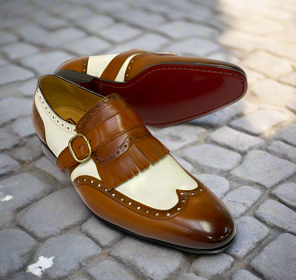 Ugo Vasare Calfskin Loafer - Camel/Cream