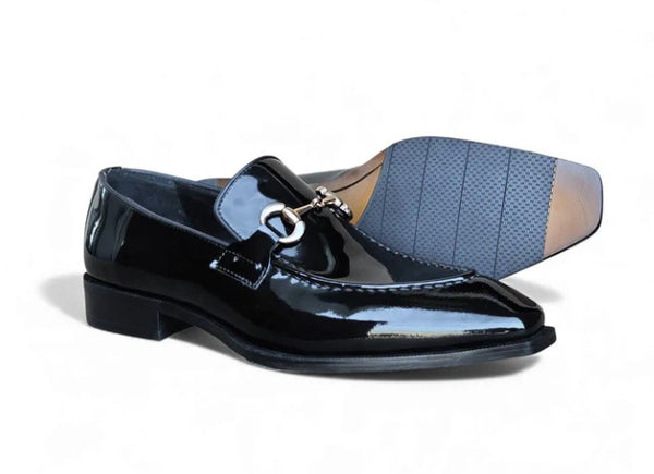 Carrucci Patent Leather Loafer - Black